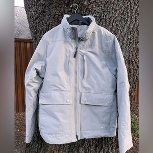 Abercrombie & Fitch Gray Quilted Jacket